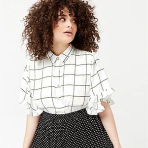 Button down crop top